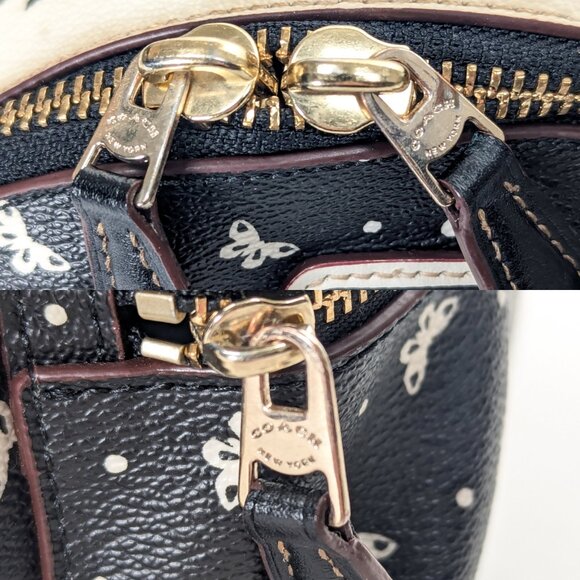 COACH Mini Charlie Backpack In Butterfly Print Thunder - Picture 11 of 16